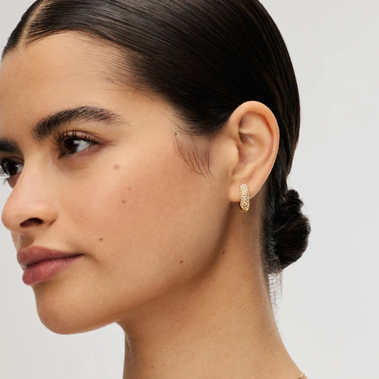 H&B Small Sparkle Hoop Earrings