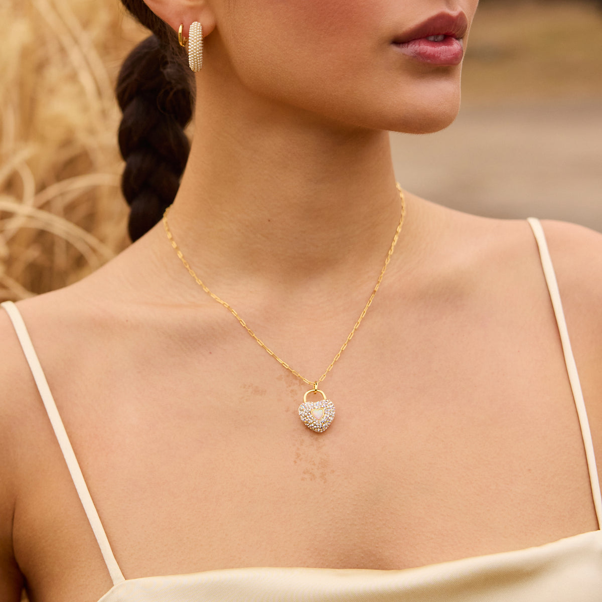H&B Sparkle Heart Charm