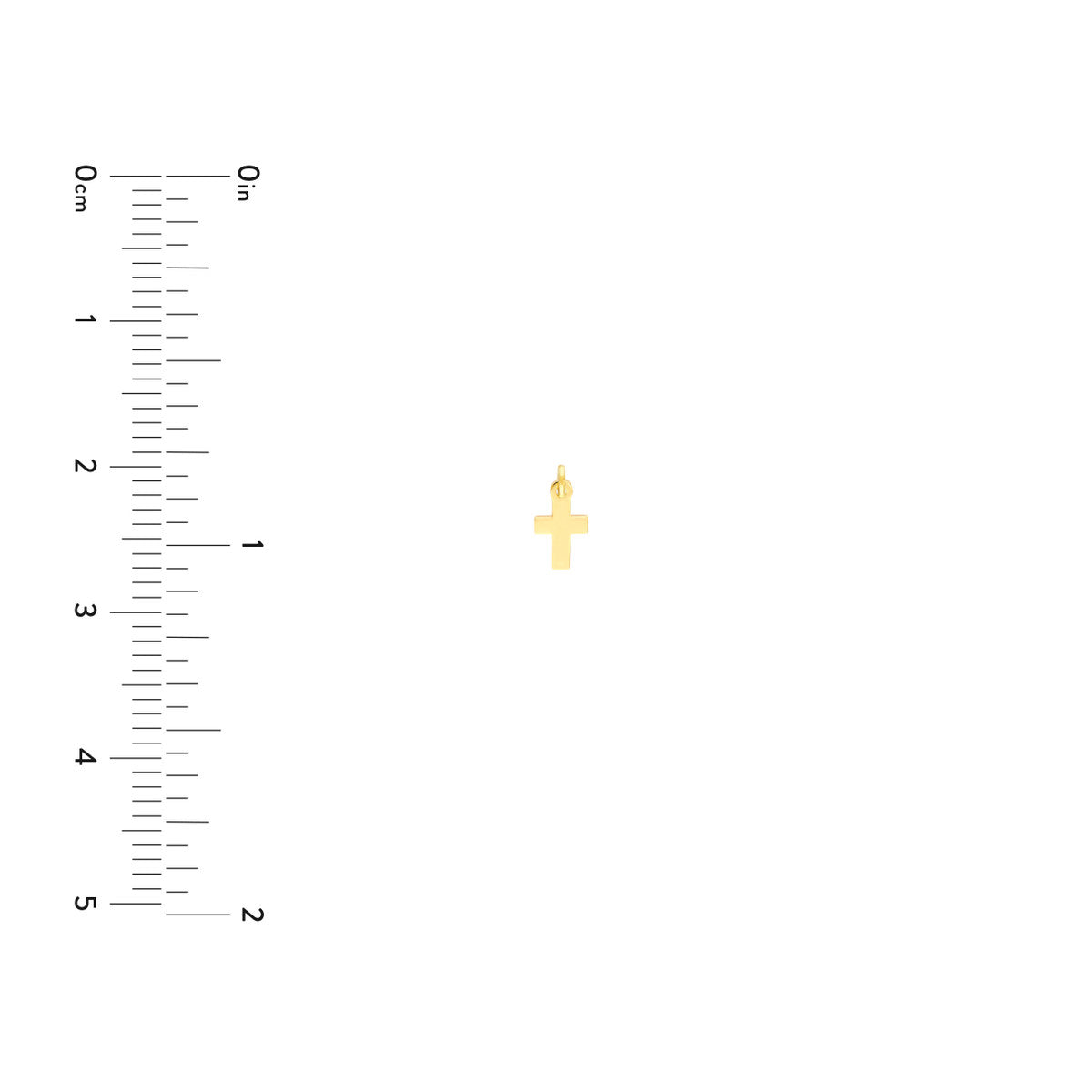 Roset Gold Label 14k Gold Mini Cross Charm Roset Gold Label