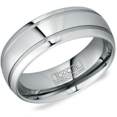 Torque - Tungsten Carbide Men's Ring TU-0194 Crown Ring