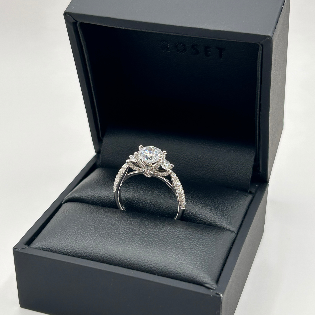Roset 18K White Gold Engagement Ring 29611