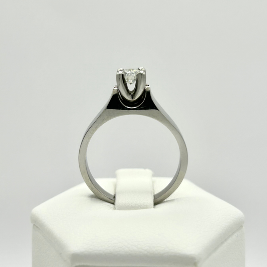 Roset Palladium Solitaire Engagement Ring
