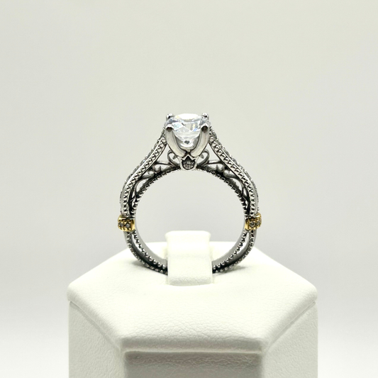 Verragio 18K White Gold Engagement Ring 5038R