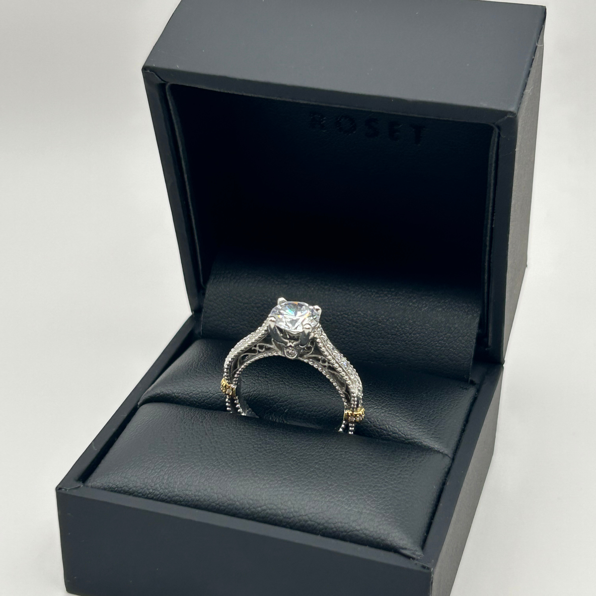 Verragio 18K White Gold Engagement Ring 5038R