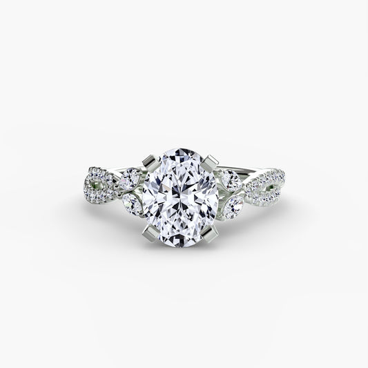 The Twist Pavé Ring Roset Jewelry