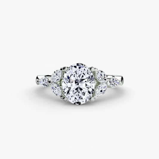 The Shoulder Cluster Ring Roset Jewelry