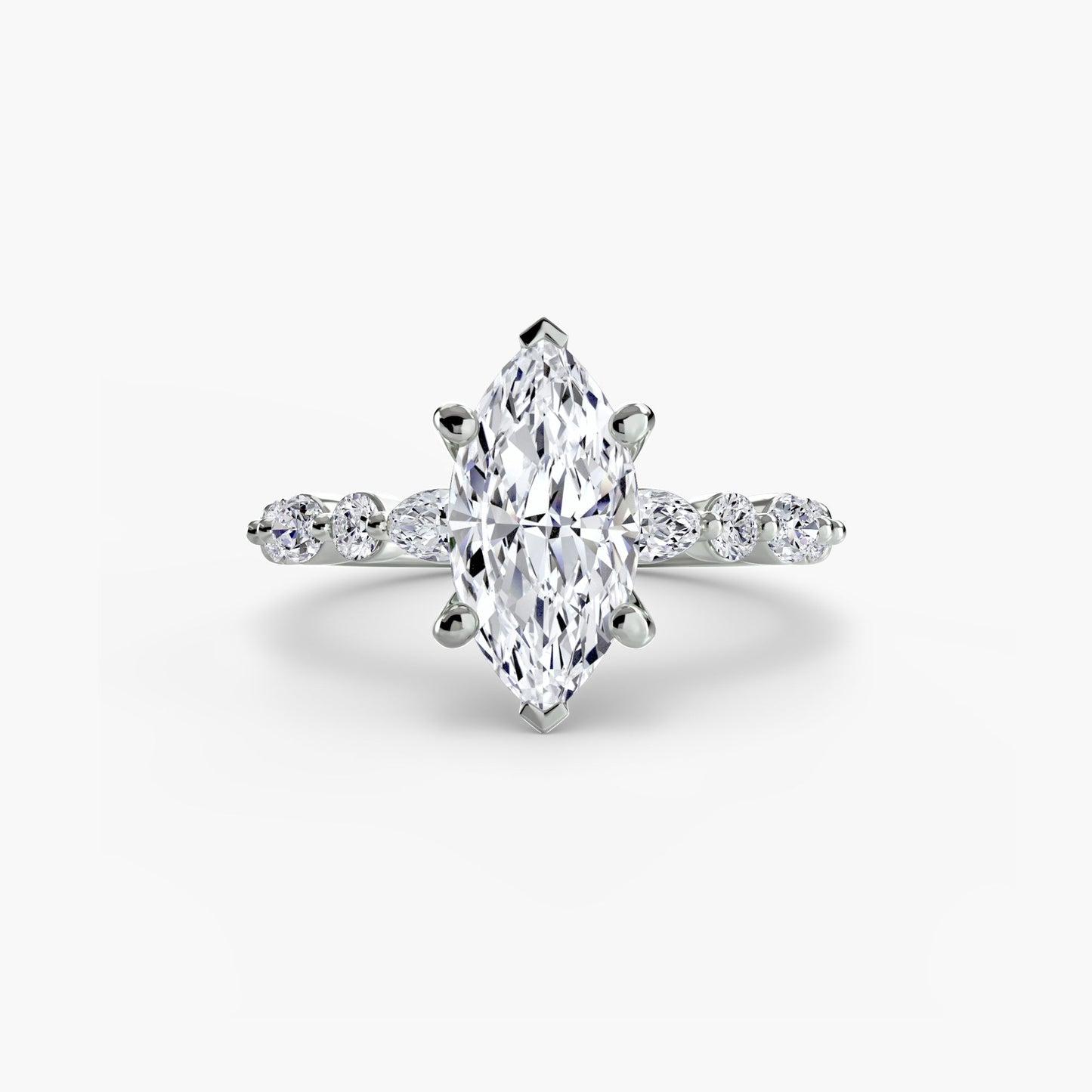 Solitaire with Eternity Pavé 2 Roset Jewelry