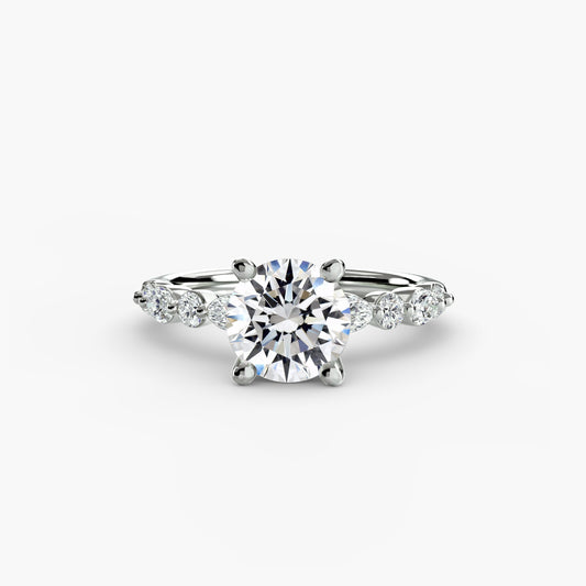 Solitaire with Eternity Pavé 2 Roset Jewelry