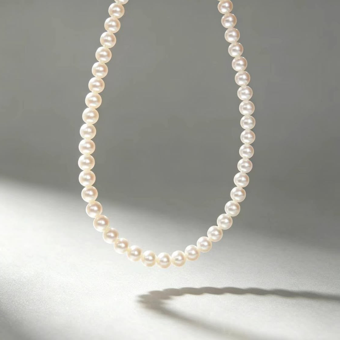 Pearl Necklace 14K 6.5mm