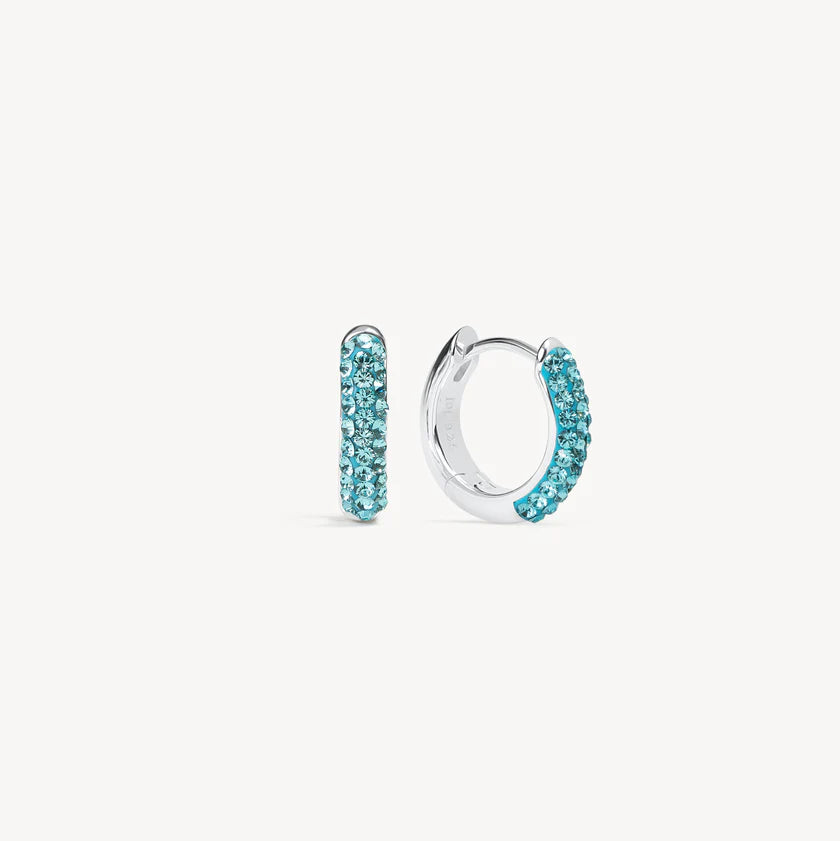 H&B Birthstone Always On Sparkle Hoops