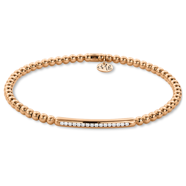 Hulchi Belluni - 18K Gold and Diamond Stretch Bracelet