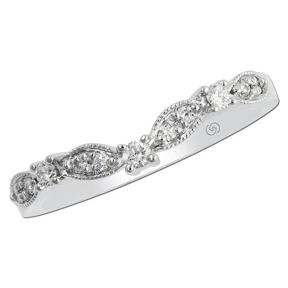 Roset - 14K White Gold Vintage Diamond Ring Roset By Reid