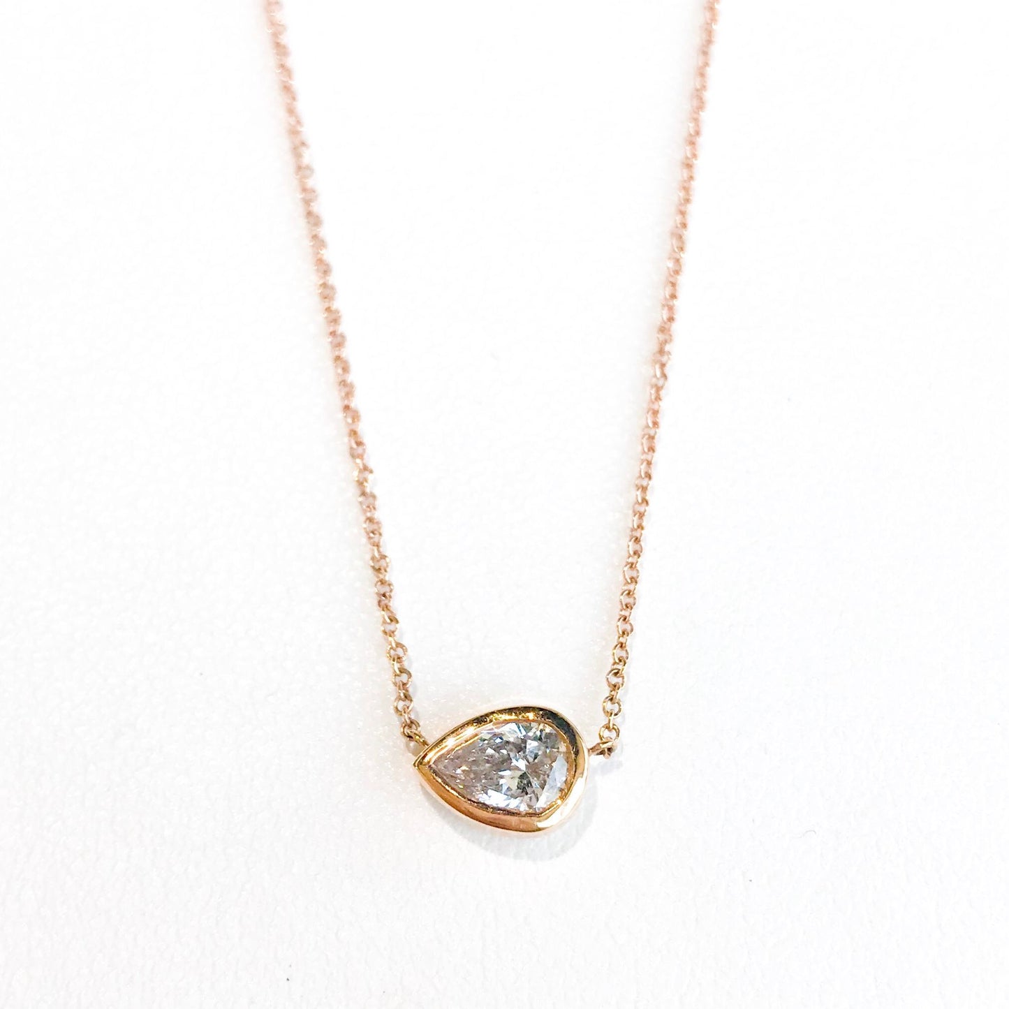 Forevermark Pear Shaped Tribute Diamond Necklace