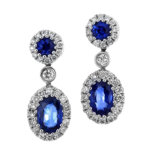 Gregg Ruth 18K Blue Sapphire Earrings Gregg Ruth