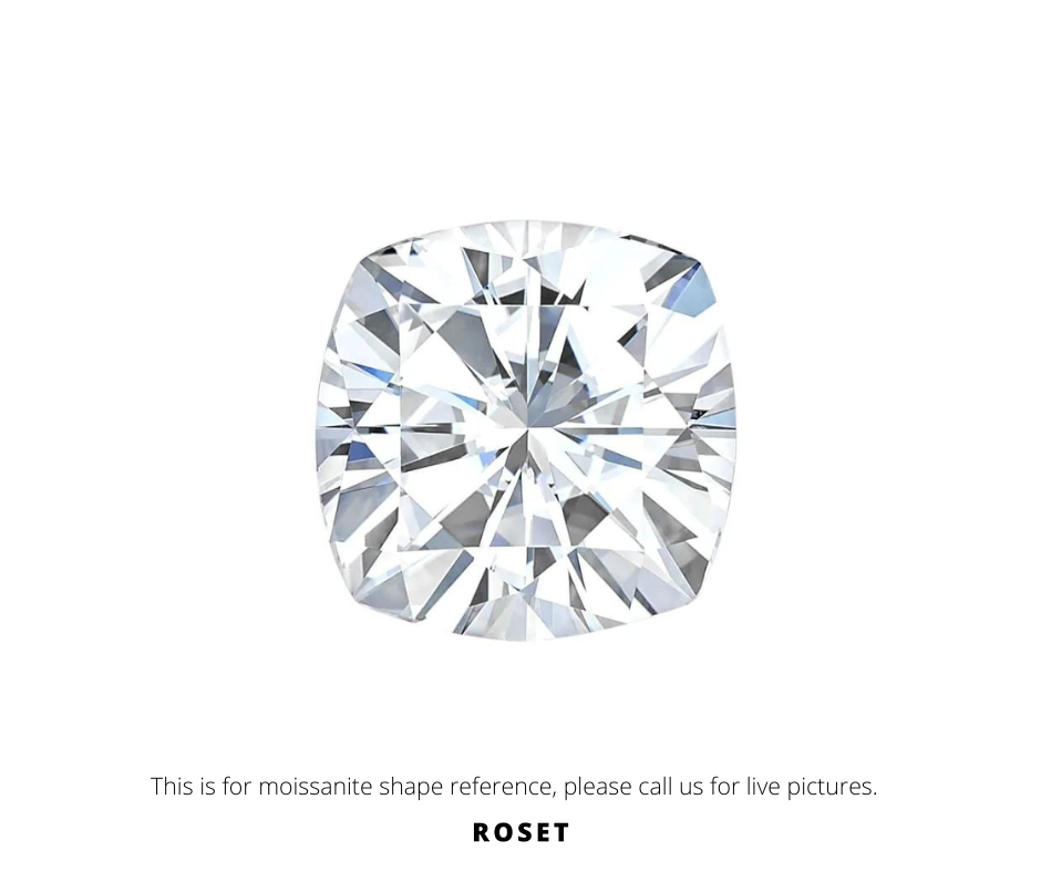 Loose Moissanite Cushion Cut Roset By Reid
