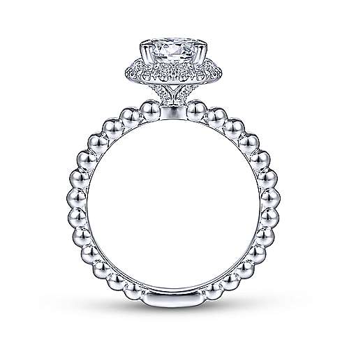 Gabriel "Pamina" 14K Round Halo Diamond Engagement Ring Gabriel & Co.