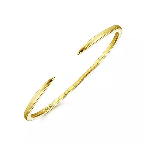 "Natalia" 14k Yellow Gold Split Cuff Bracelet