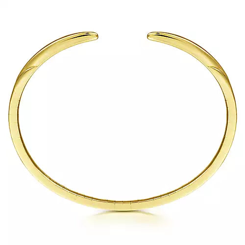 "Natalia" 14k Yellow Gold Split Cuff Bracelet