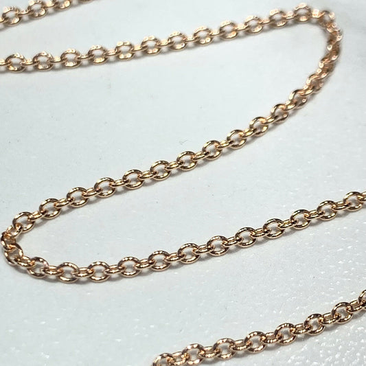 Cable 10K Rose 1.5mm Chain FUSE - Permanent Jewelry Roset - Fuse Permanent Jewellery