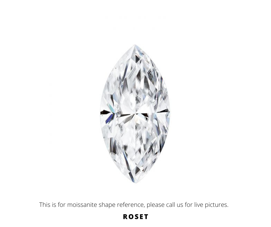 Loose Moissanite Marquise Cut Roset By Reid