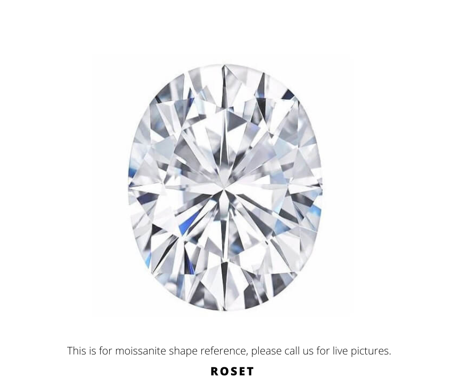 Loose Moissanite Oval Cut Roset By Reid