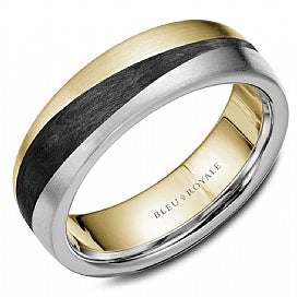 Bleu Royale 14K Gold Men's Ring RYL-051WY7 Crown Ring