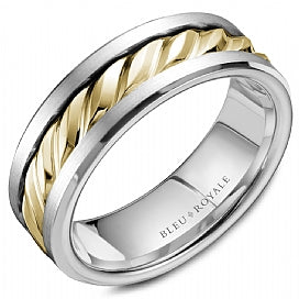 Bleu Royale 14K Gold Men's Ring RYL-060YW75 Crown Ring