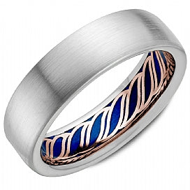 Bleu Royale 14K White Gold Men's Ring RYL-139WR65 Crown Ring