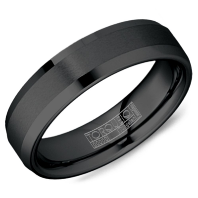 Torque - Tungsten Carbide Men's Ring TU-0510 Crown Ring