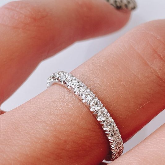 M.K. 18K White Gold & Diamonds Band