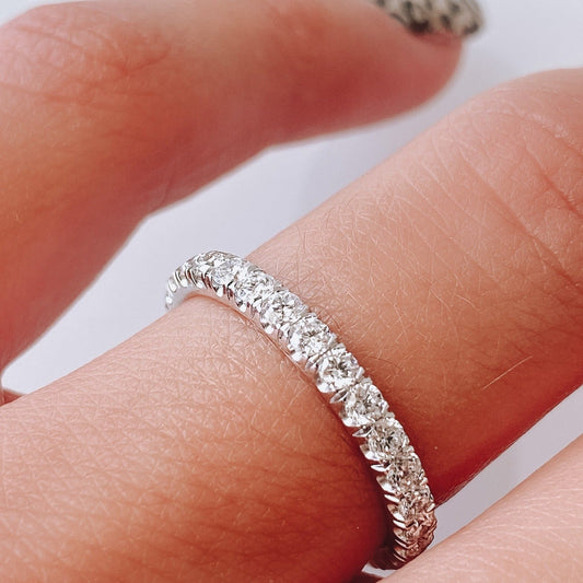 M.K. 18K White Gold & Diamonds Band M.K.