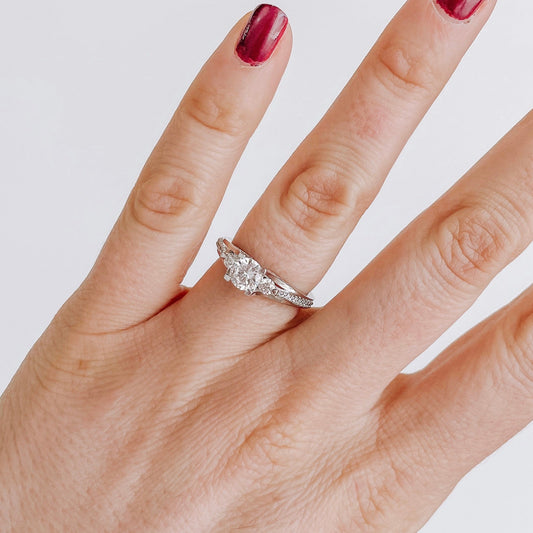 Tacori Platinum Three Stone Engagement Ring