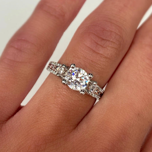 Roset 18K Gold Engagement Ring 1209mt