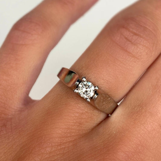 Roset Palladium Solitaire Engagement Ring Roset By Reid