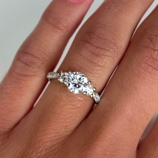 Roset 18K White Gold Engagement Ring 29611 Roset By Reid