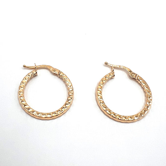 "Calista" 14K Gold Hoop Earrings