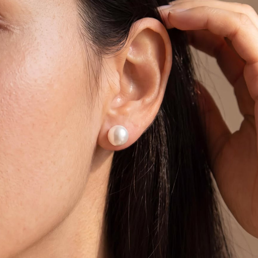 Pearl Studs 14K 6mm