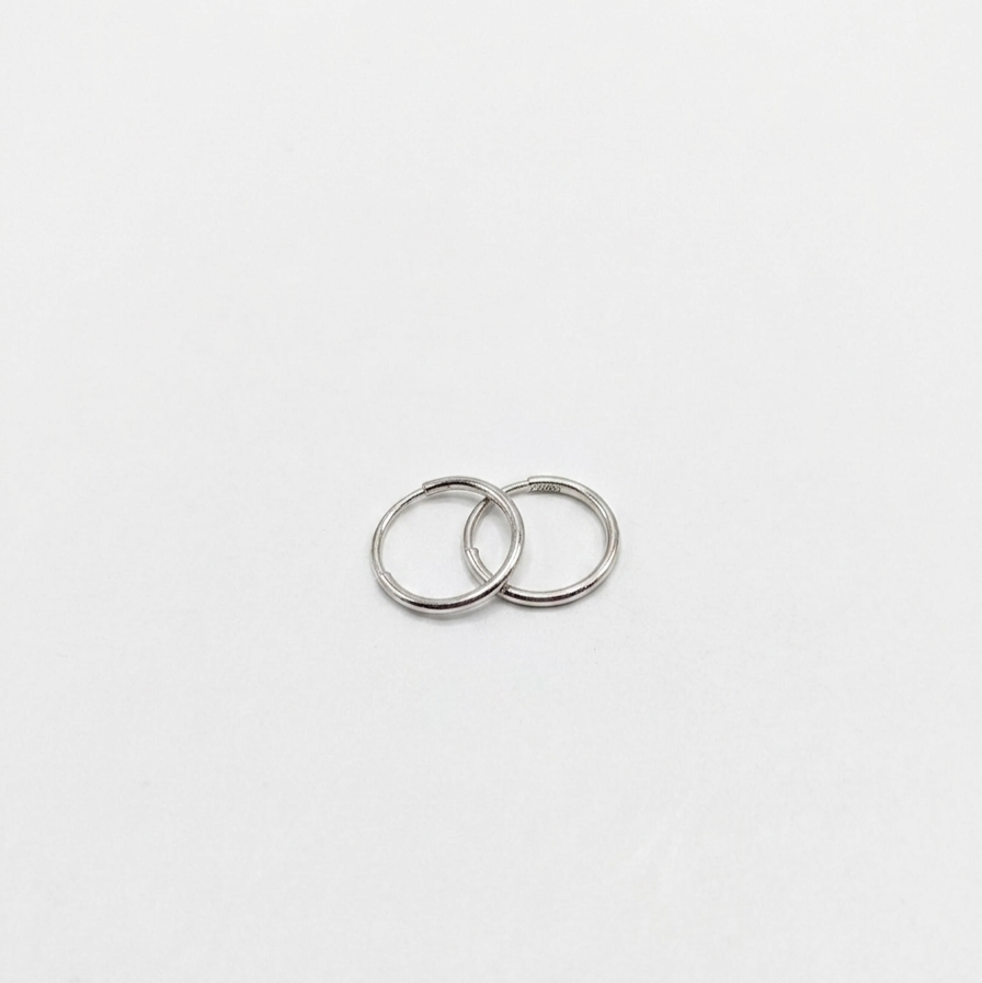 Gold Endless Hoop Earrings