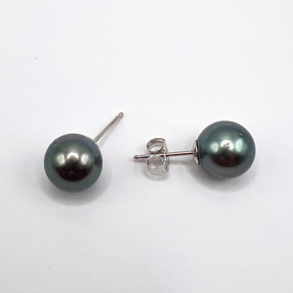 Tahitian Pearl Earrings in 14K Gold