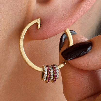 "Nyra" 14K Hoop Earrings