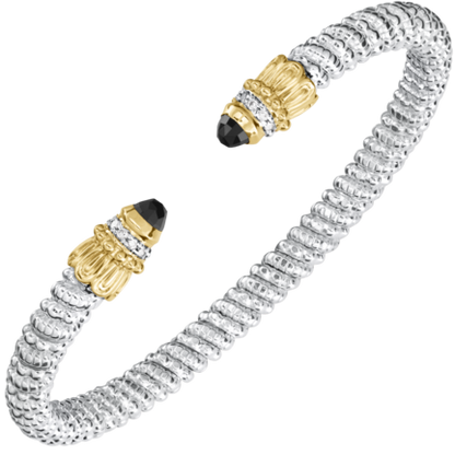 Vahan 14K Gold & Sterling Silver Bracelet with Black Onyx