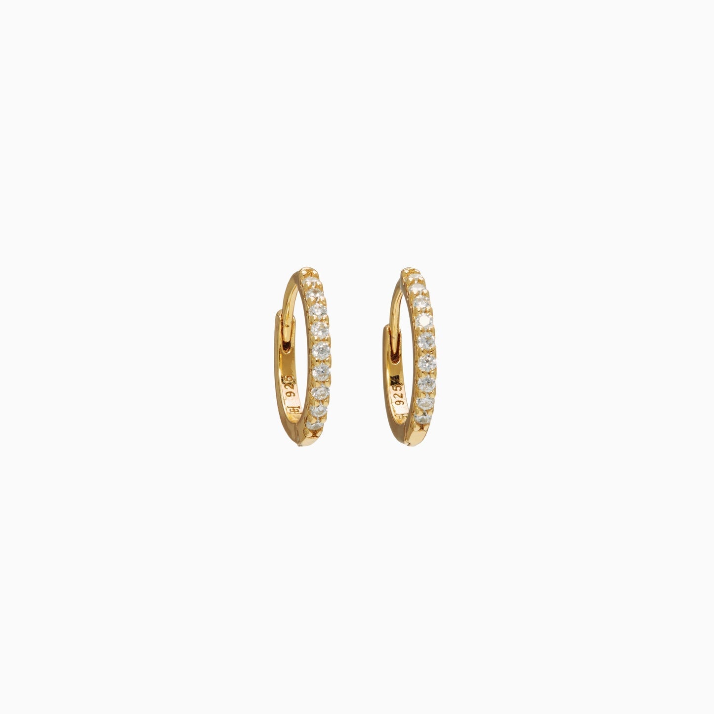 H&B Mini Pavé Hoop Earrings