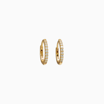H&B Mini Pavé Hoop Earrings