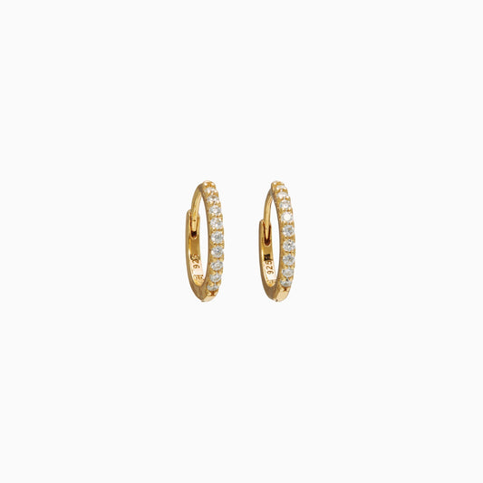 H&B Mini Pavé Hoop Earrings