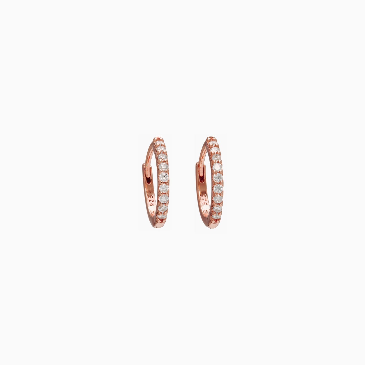 H&B Mini Pavé Hoop Earrings