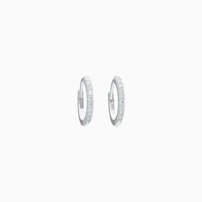 H&B Mini Pavé Hoop Earrings