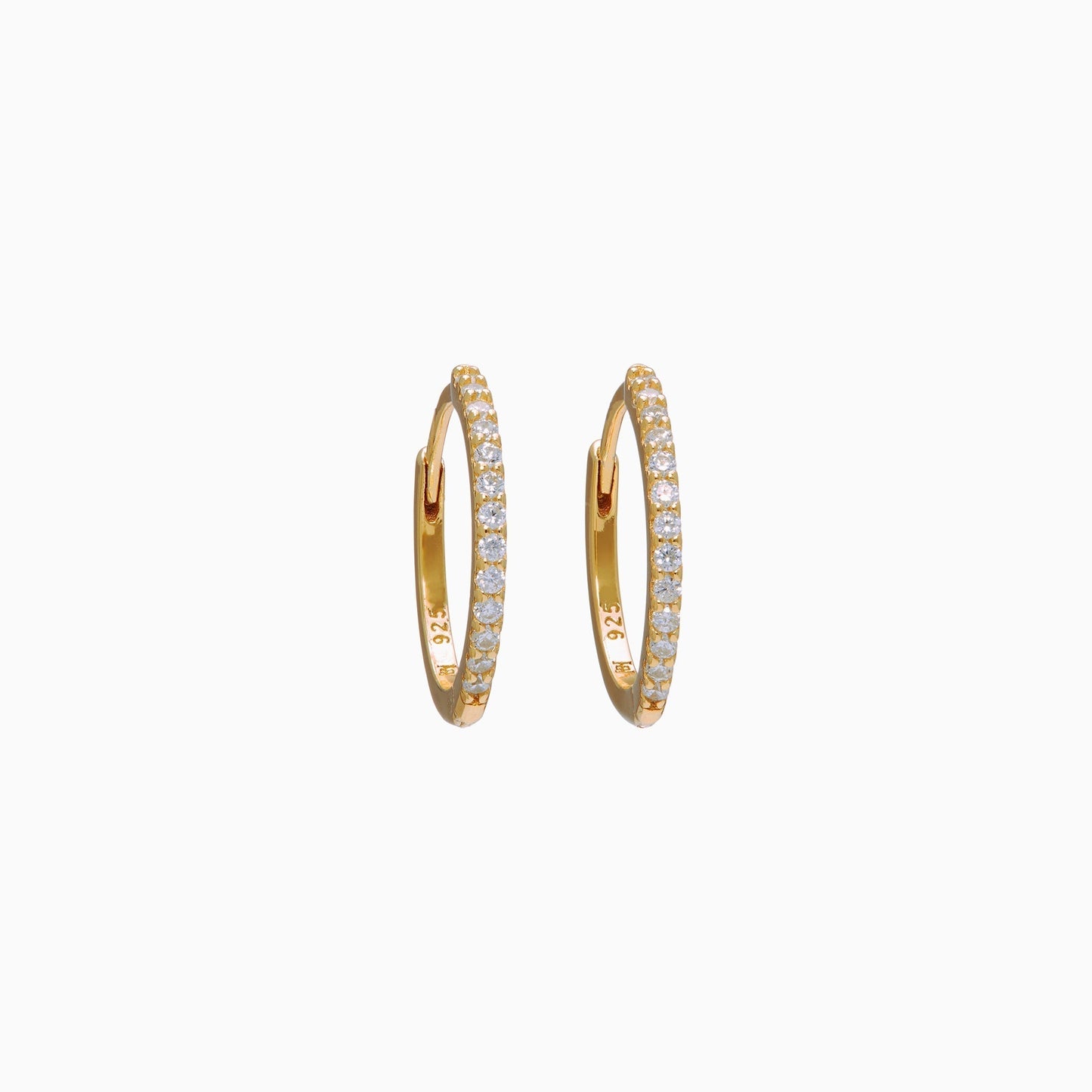 H&B Small Pavé Hoop Earrings