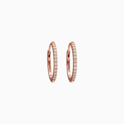 H&B Small Pavé Hoop Earrings