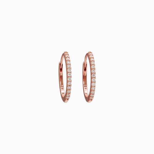 H&B Small Pavé Hoop Earrings