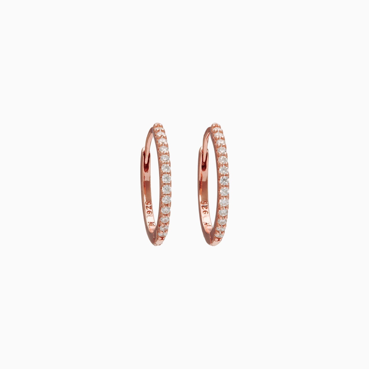 H&B Small Pavé Hoop Earrings